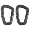 Karabiner, Plastik, schwarz, D 7 mm x 8,5 cm, 2er Pack