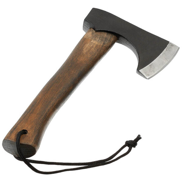 Axt "Viking" mit Holzstiel und Lederscheide – Bild 2