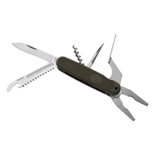 Taschenmesser mit Tasche, BW Offizier oliv neu – Bild 2