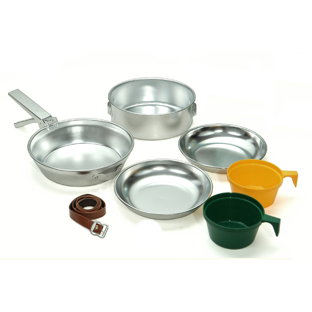 Koch-Set aus Aluminium (2 Personen / 7-tlg.) neu