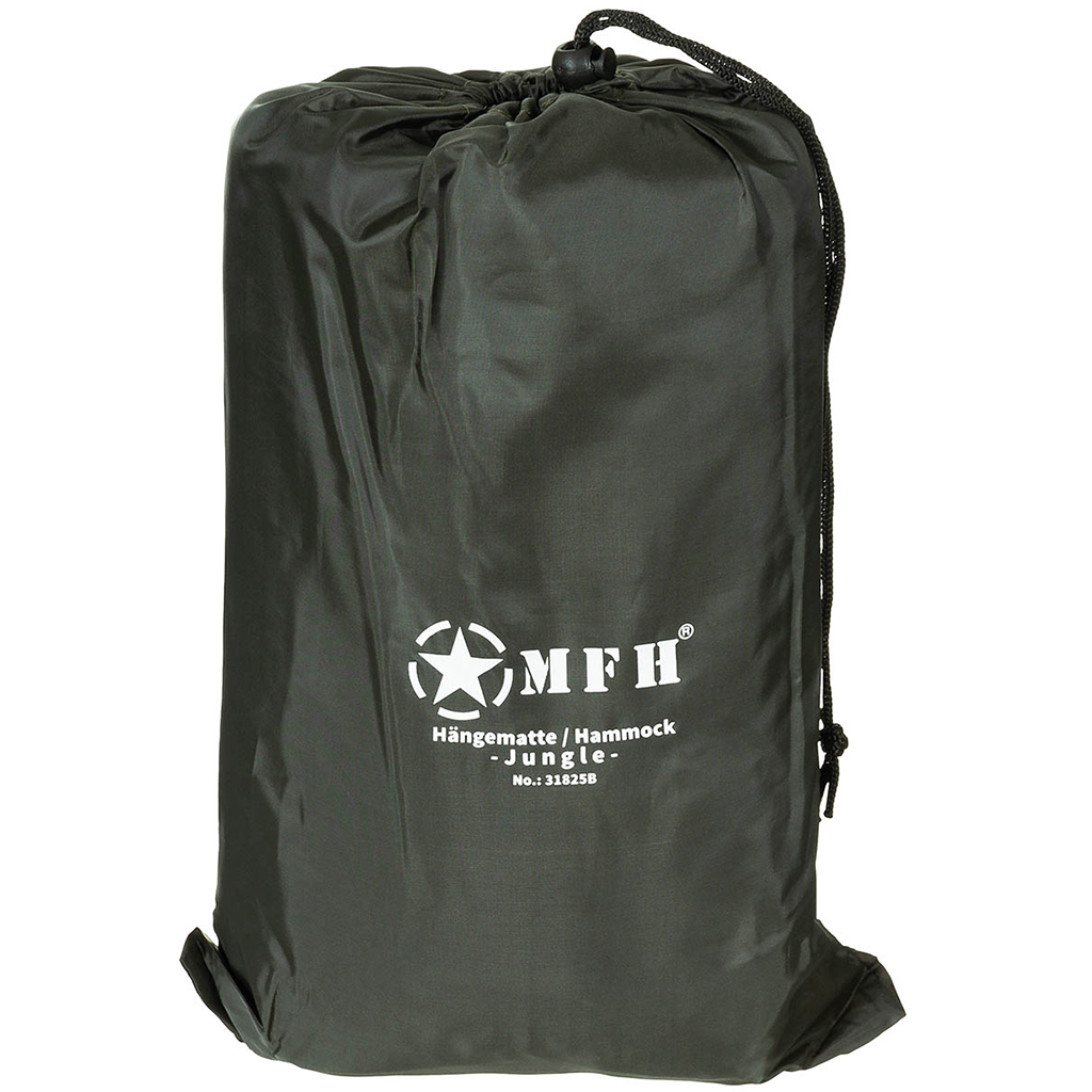 Hängematte "Jungle" mit Dach und Moskitonetz, oliv – Bild 2